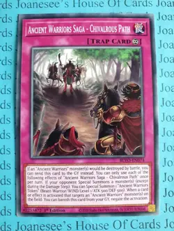 Ancient Warriors Saga - Chivalrous Path BLVO-EN074 Yu-Gi-Oh Card 1st Edition New - Image 1