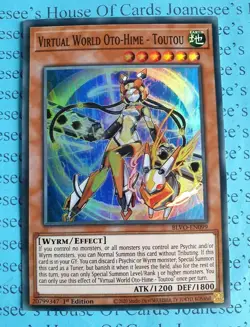 Virtual World Oto-Hime - Toutou BLVO-EN099 Super Rare Yu-Gi-Oh Card 1st Edition - Image 1