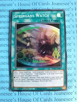 Springans Watch BLVO-EN054 Super Rare Yu-Gi-Oh Card 1st Edition New - Image 1