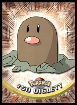 Pokemon Cards Diglett #50 Topps Trading Cards Series 1 NM *5 - Image 1