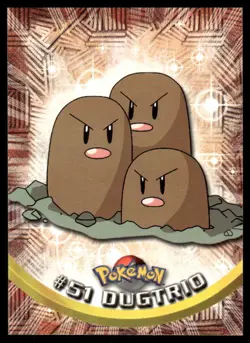 Pokemon Cards Dugtrio #51 Topps Trading Cards Series 1 NM *3 - Image 1