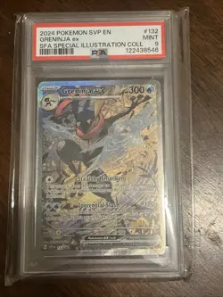 Pokemon Scarlet & Violet Greninja EX Black Star Promo Card SVP132 PSA 9 - Image 2