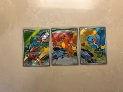 Pokemon Bulbasaur Charmander Squirtle Basic Holo Card Lot - 3 Cards - Image 1