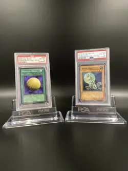 YUGIOH 1ST ED LOB-010 SILVER FANG & LOB-094 Mystical Moon PSA 10, 2 Card Lot 💎 - Image 1