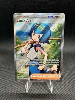 Pokemon Lana's Aid 207/167 Twilight Masquerade Holo Full Art Card Near Mint NM - Image 1