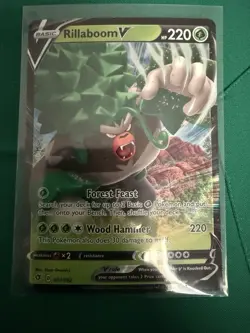 Pokemon TCG Rillaboom v Ultra Rare Rebel Clash Card 017/192 - Image 1