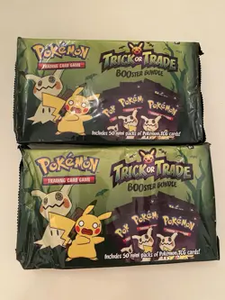 Pokemon TCG 2023 Trick or Trade Booster Bundle Set of 2 Halloween Trading Cards 820650852572 - Image 1