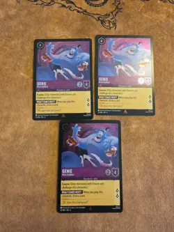 Genie Wish Fulfilled Lorcana Azurite Sea Edition Card 53/204 Foil X3 - Image 1