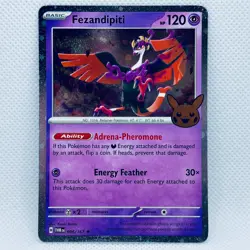 Pokemon Trick or Trade 2024 Fezandipiti Cosmos Holo Rare Card - Image 1