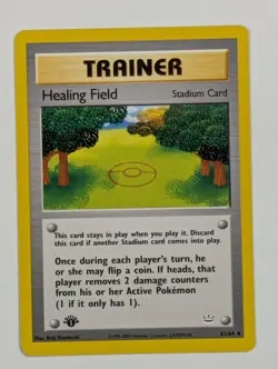 Healing Field - 61/64 - Uncommon 1st Edition Neo Revelation - Pokemon Card - NM - Image 1