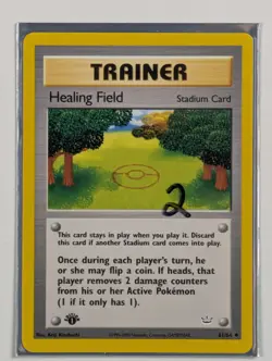 Healing Field - 61/64 - Uncommon 1st Edition Neo Revelation - Pokemon Card - NM - Image 3
