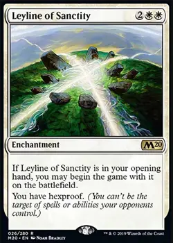 MTG Magic the Gathering Leyline of Sanctity (26/357) Core Set 2020 NM - Image 1