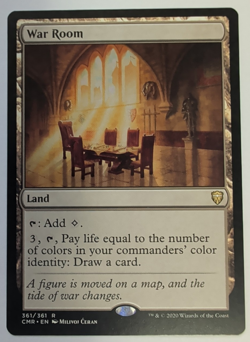 {1x} ~ War Room ~ Commander Legends Regular Rare Land NM MTG EDH **Startropic** - Image 1