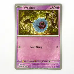 036/086 Woobat : (Reverse Holo) Card : SV-10.5 White Flare : Pokemon TCG - Image 1