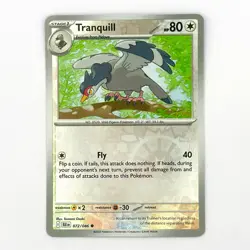 072/086 Tranquill : (Reverse Holo) Card : SV-10.5 Black Bolt : Pokemon TCG - Image 1