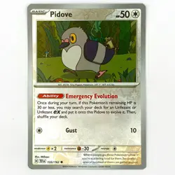 133/162 PIDOVE REVERSE HOLO TEMPORAL FORCES POKEMON CARD - Image 1