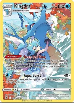 Kingdra - TG03/TG30 - Pokemon Astral Radiance Sword & Shield Holo Rare Card NM - Image 1