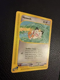 2003 Pokemon TCG Meowth Skyridge Regular 78/144 LP+ - Image 4