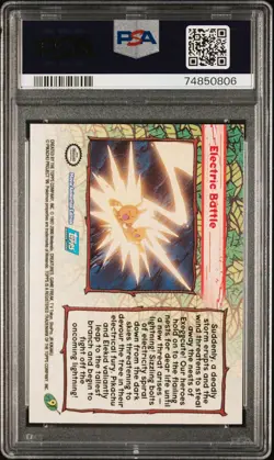2000 TOPPS POKEMON THE MOVIE 2000 | FOILELECTRIC BATTLE 9 PSA 10 - Image 2