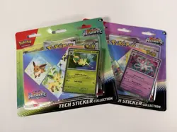 Pokemon Prismatic Evolutions Tech Sticker Collection Set Of 2 New/Sealed - Image 1