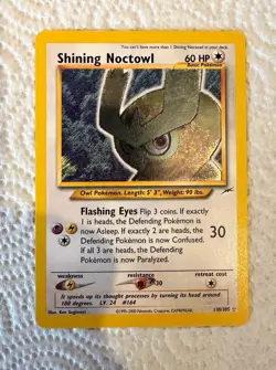 Pokemon Neo Destiny 110/105 Shining Noctowl great condition - Image 1