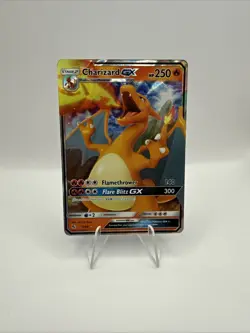 Charizard GX Pokemon Hidden Fates 9/68 Ultra Rare Full Art Holo MP - Image 1