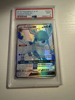 Pokemon TCG Glaceon GX Hidden Fates Shiny Vault SV55/SV94 PSA MINT 9 - Image 1