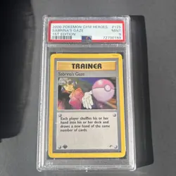 PSA 9 Sabrina's Gaze 1st Edition 125/132 2000 Pokemon Gym Heroes Mint - Image 2