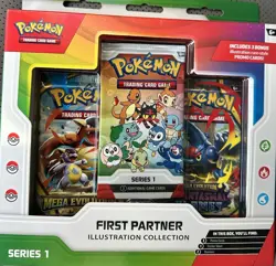 Pokemon TCG First Partner Illustration Collection Promo Booster Box 2026 SEALED - Image 1