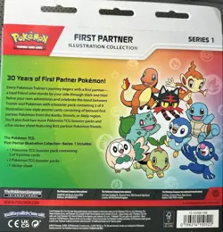 Pokemon TCG First Partner Illustration Collection Promo Booster Box 2026 SEALED - Image 2