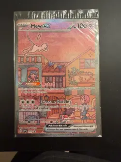 Mew ex SVP 053 Pokemon TCG Scarlet Violet 151 Black Star Promo Full Art SEALED - Image 1
