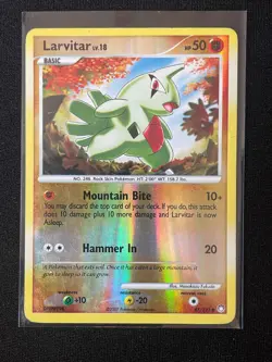 Larvitar 87/123 | 2007 Pokemon Mysterious Treasures Reverse Holo | MP - Image 1