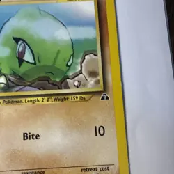 2001 Pokemon Neo Discovery Larvitar 1st Edition #57/75 Common LP+ / NM - Image 5