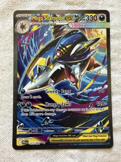 (2/2) Pokemon TCG Mega Sharpedo Ex Phantasmal Flames SIR 127/094 - Image 1