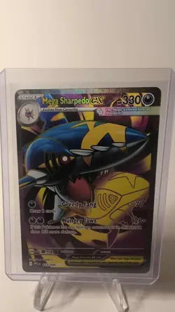 Mega Sharpedo ex 113/094 Ultra Rare ME02: Phantasmal Flames Pokemon TCG NM - Image 1
