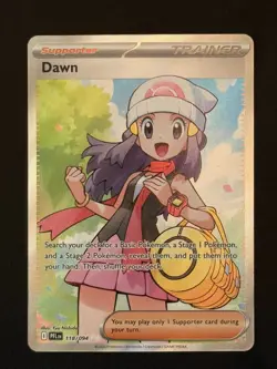 Pokemon Dawn 118/094 Illustration Rare – Phantasmal Flames – NM – Pack Fresh - Image 1