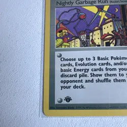 Nightly Garbage Run 1st edition Team Rocket 77/82 WOTC vintage Pokemon - Image 2