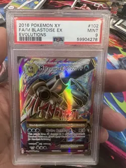 Pokemon 2016 XY FA/M Blastoise Ex Evolutions Psa 9 - Image 4