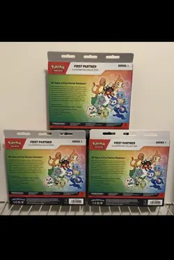 Pokemon First Partner Illustration Collection Series 1 (Lot of 3) SEALED - Image 3
