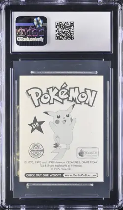 Scyther Pokemon Topps Merlin Sticker 1998 Series 1 S19 Holo CGC NM 7 ✨ - Image 2