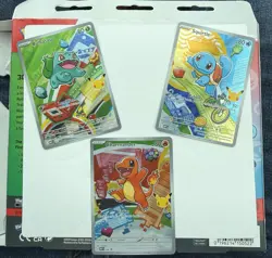 Pokemon First Partner Illustration Collection MEP Bulbasaur Charmander Squirtle - Image 1