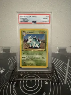1999 Pokemon Jungle Nidorina 1st Edition Psa 8 - Image 1