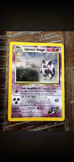 Pokemon TCG Sabrina's Gengar Gym Heroes 14/132 Holo Rare Stage 2 80 HP - Image 1