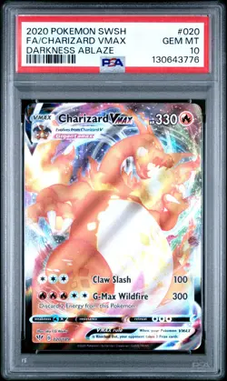 Charizard VMAX 020/189 - Darkness Ablaze - Pokemon Card - PSA 10 #2 - Image 1