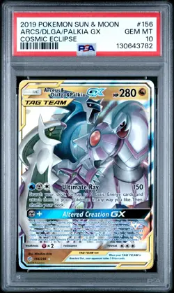 Arceus & Dialga & Palkia GX 156/236 - Cosmic Eclipse - Pokemon Card - PSA 10 - Image 1