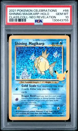 Shining Magikarp 66/64 - SWSH Celebrations 25th - Pokemon Card - PSA 10 - Image 1