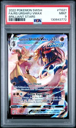 Rapid Strike Urshifu VMAX TG21/TG30 - Brilliant Stars - Pokemon Card - PSA 9 - Image 1