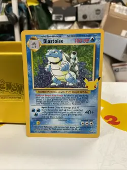 Pokemon Blastoise 2/102 Celebrations: Classic Collection Holo Card 25th EX Rare - Image 1