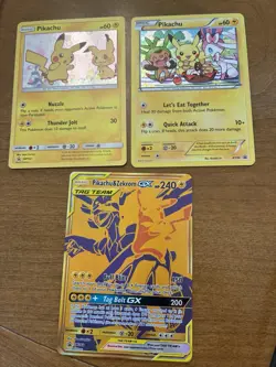 Pikachu Promo Pokemon Cards, Zekrom, Mimikyu, Sylveon & Chespin - Image 1