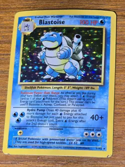 Pokemon Blastoise Holo Card 2nd Edition Base Set 2/130 - Image 1
